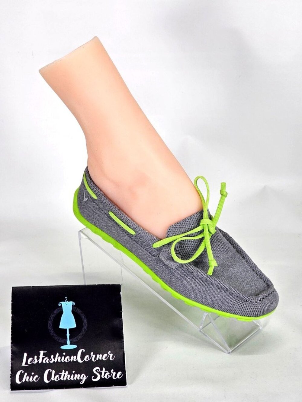 VIVAIA Women's Gray Green Square-Toe Jackie Slip On Driver Loafers Sz 5.5 148 - Picture 13 of 16